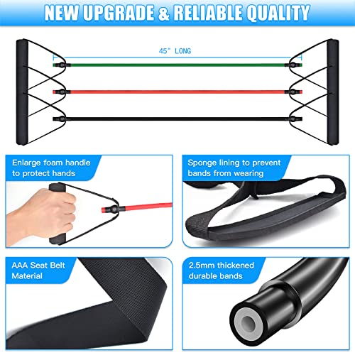 Brebebe Door Anchor Strap for Resistance Bands, Multi Point Gym Attachment, Home Fitness Equipment U4872