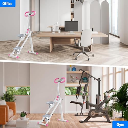 Vertical Climber Stair Stepper with Adjustable Handlebar for Home U9704