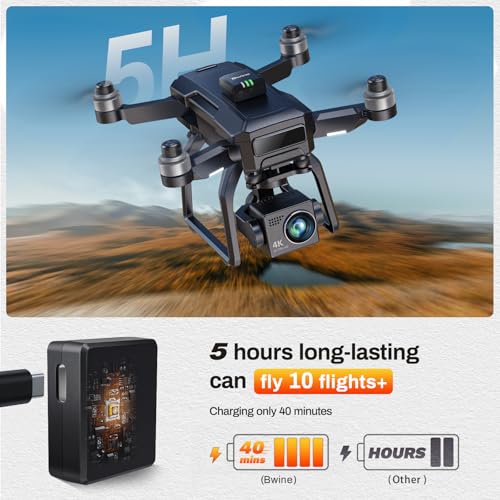 Bwine GPS Drone with Camera 4K UHD F7MINI, Under 249g, 60-Min Flight Time D1721