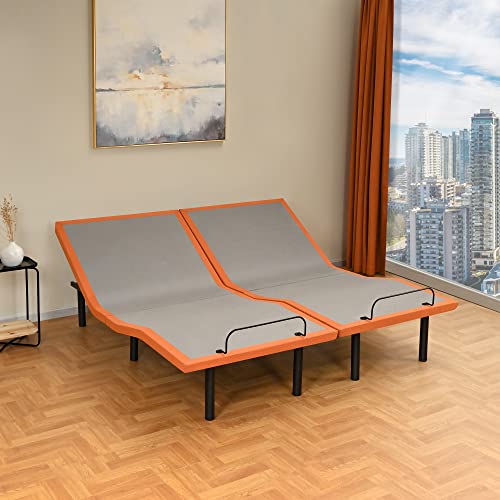 Split King Adjustable Bed Frame with Hybrid Mattress, Zero Gravity, Massage R919726