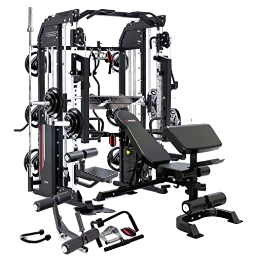 MiM USA Hercules EX Commercial All in One Gym Machine with 400 lb Weight Stack W526181
