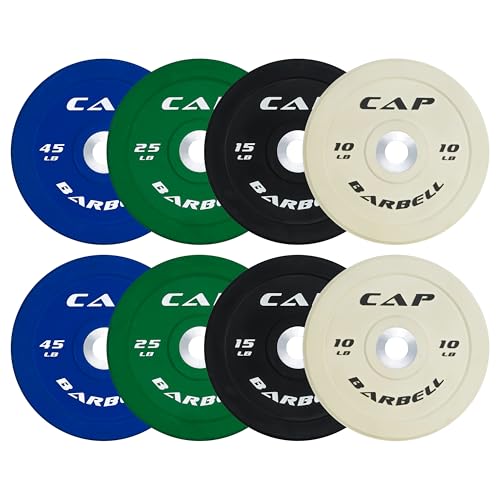 CAP Barbell 2-Inch Olympic Bumper Plate Weight Set O371151