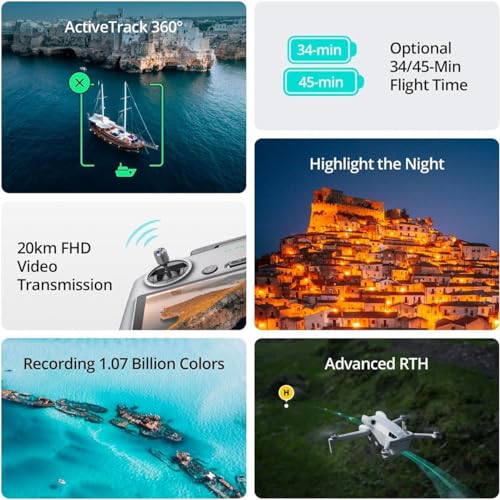 DJI Mini 4 Pro Fly More Combo Plus with DJI RC 2, 4K HDR Folding Mini-Drone Q33416