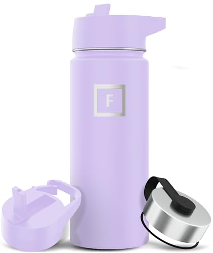 IRON °FLASK Stainless Steel Insulated Water Bottle with 3 Lids, 40 oz U19688