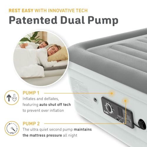 Huddle Luxury Air Bed with Patented Dual Pump, Twin Size A57566