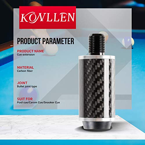 KONLLEN Carbon Fiber Pool Cue Extension D815