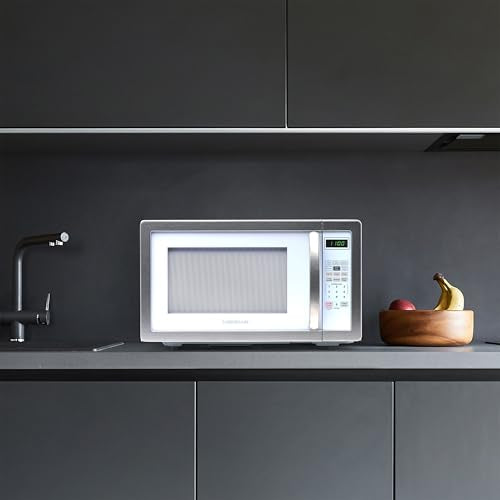 Farberware Countertop Microwave 1000W 1.1 cu ft Black Stainless Steel P5805