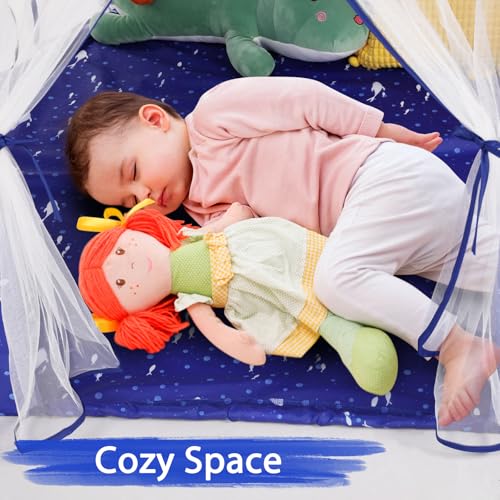 Monobeach Princess Tent Girls Large Playhouse with Star Lights L847553