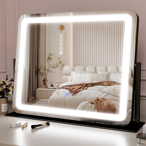 Vanity Mirror with Lights, 12.6"×15" LED Makeup Mirror, Touch Control Dimmable D52089