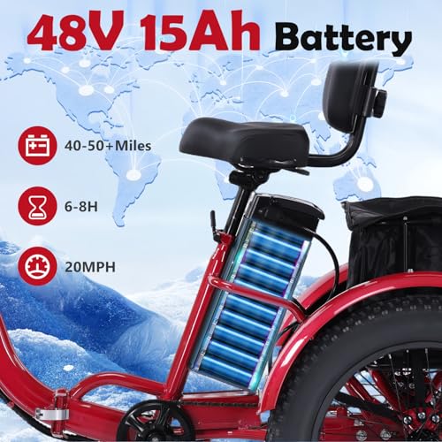 Adult Electric Tricycle 3 Wheel Bike for Adults A10327