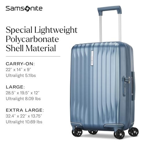 Samsonite UpLIFT 31" Lightweight Hardside Spinner Luggage, Expandable, Elemental Blue X2007