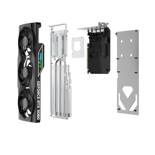 PNY NVIDIA GeForce RTX 5060 8GB ARGB Overclocked Triple Fan Graphics Card V241023