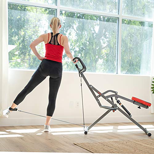 Sunny Health & Fitness Row-N-Ride PRO Full Body Squat Machine G774529