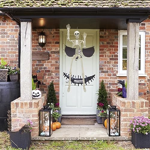 UMEELR 5.9FT Poseable Life Size Skeleton for Halloween Decoration B873000
