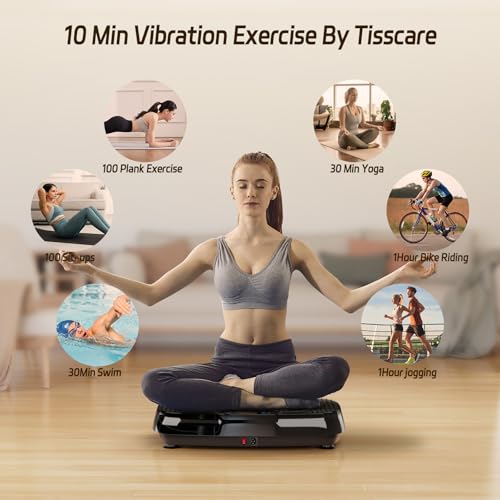 TISSCARE Vibration Plate Exercise Machine for Whole Body Workout at Home A527