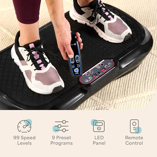 Lifepro Waver Vibration Plate Exercise Machine with Loop Bands V797593
