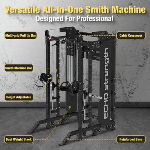 Commercial Functional Trainer Cable Machine with Dual Weight Stacks E209
