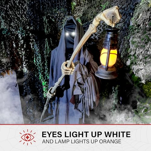 Haunted Hill Farm Motion-Activated 7.5-Ft. Smoldering Ghoul Animatronic Halloween Decoration N1475
