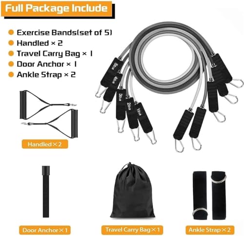 VEICK Resistance Bands with Handles for Home Workout O75059