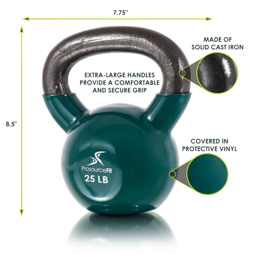 ProsourceFit Vinyl Coated Cast Iron Kettlebells A401