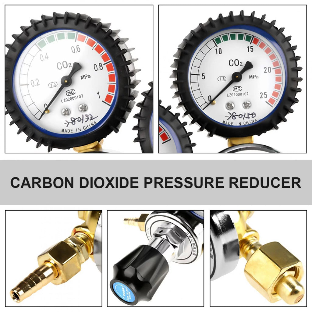 CO2 Gas Pressure Regulator Brass for MIG TIG Welding P37303