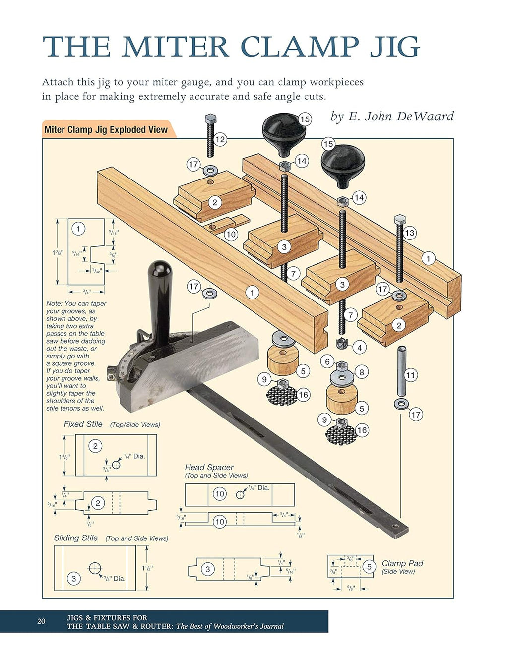 Jigs & Fixtures for the Table Saw & Router: 26 Innovative Designs T85546