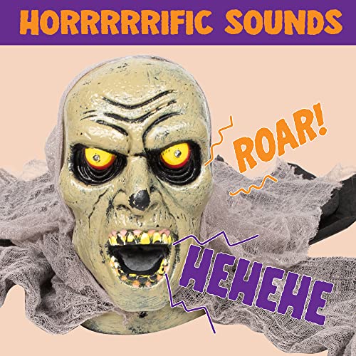 JOYIN Zombie Halloween Decoration Outdoor with Sound and Flashing Eyes Z38508