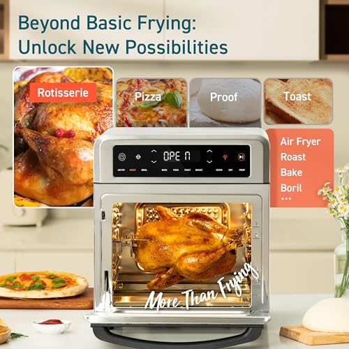 COSORI 11-in-1 Air Fryer Oven, 13Qt with Rotisserie, Recipe Book & 6 Accessories G17087