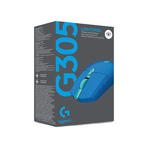 Logitech G305 LIGHTSPEED Wireless Gaming Mouse, Hero 12K Sensor, Black O4133