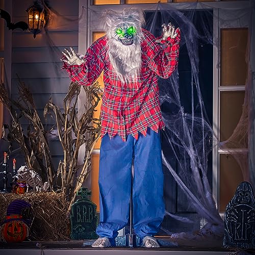 JOYIN 65" Halloween Animatronics Ghost Decor with Sound for Outdoor T10357