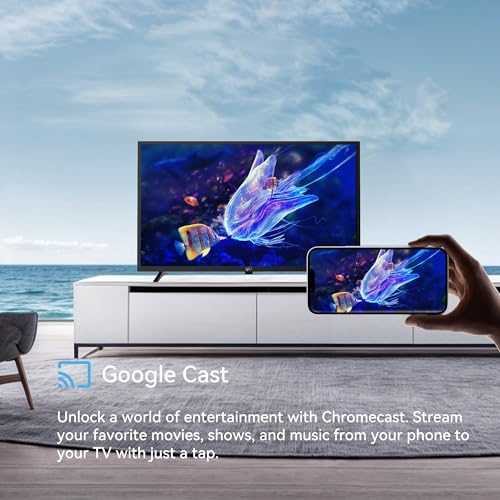 FPD 43 Inch Smart TV Flat Screen Frame LED Television Full HD 1080p Google Cast Built in, Streaming Live Ultra Thin HDR10 Android TV, Bluetooth, Vesa, Hdmi, WiFi (Palette-Series 2025) Y940