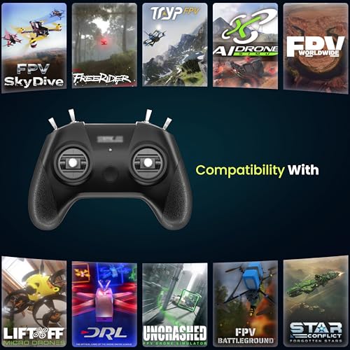 STARDRONE S8 RC Flight Simulator Controller 8 Channels FPV Remote, Mode 2, White L38110