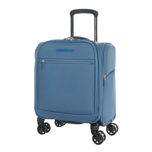 Verage Under Seat Luggage with Wheels, Softside Spinner Carry On, Navy 14-Inch A51804