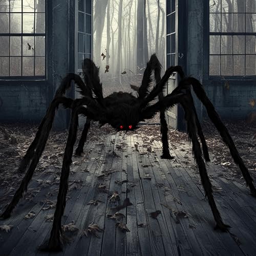 JOYIN 9 Ft Halloween Spider Outdoor Decorations Giant Scary Props Q72122