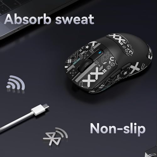 ATTACK SHARK X3 Wireless Gaming Mouse, 49g Ergonomic, PAW3395 26K DPI, White C238377