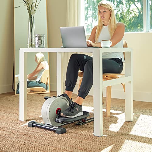 Sunny Health & Fitness Under Desk Elliptical Exerciser, Magnetic, Pink V916