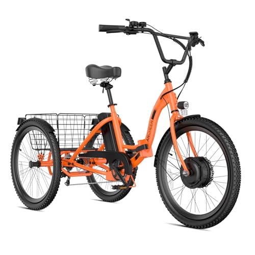 ANCHEER Electric Tricycle for Adults, 600W Folding 3-Wheel Ebike, 55 Miles Range W6516