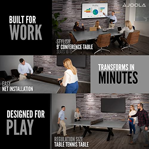 JOOLA Outdoor Table Tennis Table with Steel Net Set & Frame L349