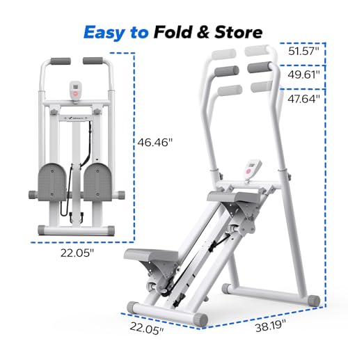MERACH Stair Stepper for Home Gym, Vertical Climber Machine with Adjustable Handlebar P988
