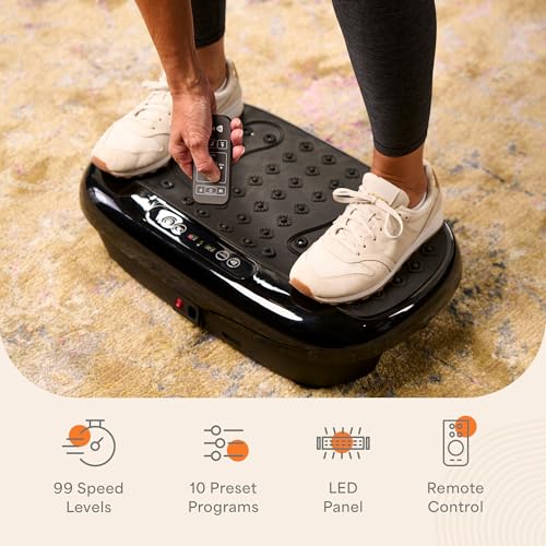 Lifepro Vibration Plate Exercise Machine with Magnetic Acupoints for Full Body Fitness P3479