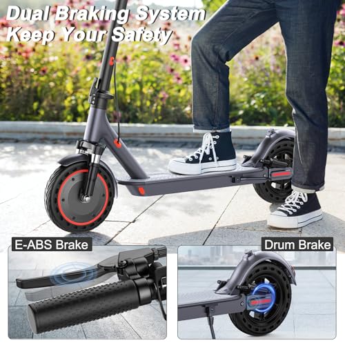 VOLPAM Electric Scooter, 350W/500W, 8.5"/10" Tires, Folding E-Scooter with Dual Braking Q653200