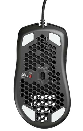 Glorious Model D Wired Gaming Mouse - 68g Honeycomb RGB Ergonomic, Matte White M160012