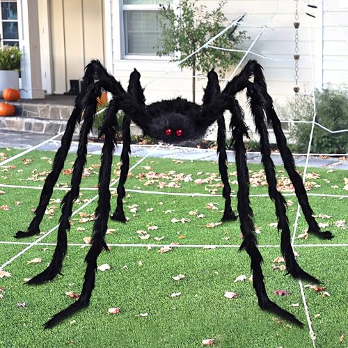 JOYIN 9 Ft Halloween Spider Outdoor Decorations Giant Scary Props Q72122