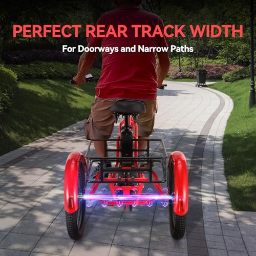 Vivi T01 20" x2.6 Fat Tire Electric Tricycle for Adults, 750W Peak, Folding 3-Wheel Bike D7496