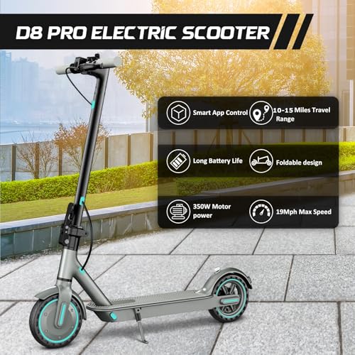 Electric Scooter for Adults, 19Mph, 15/21 Miles Range, Foldable with App Control O825633