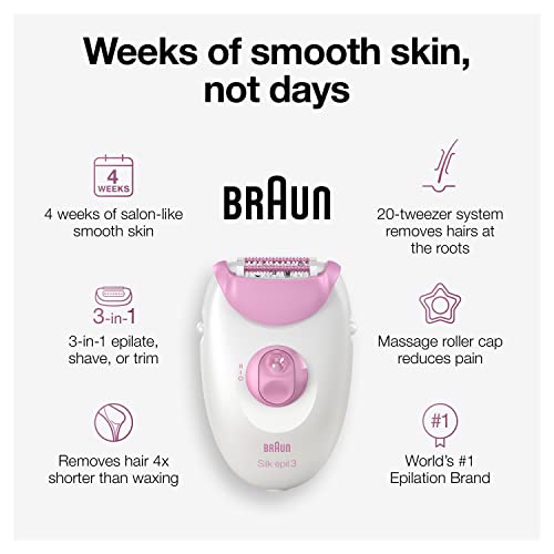 Braun Silk-epil 3 3-270 Epilator for Women, Shaver & Trimmer S60560