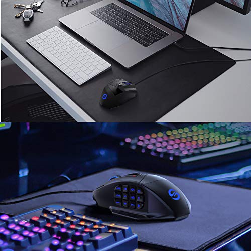UtechSmart Venus Pro RGB Wireless MMO Gaming Mouse, 16000 DPI, 16 Programmable Buttons M66772