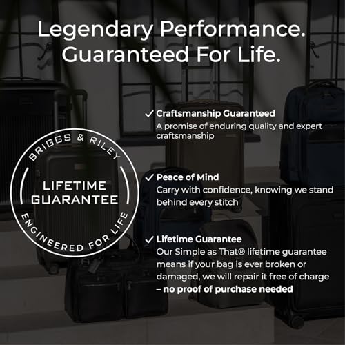 Briggs & Riley 22" Carry On Expandable Spinner - Softside Luggage, Black G487462