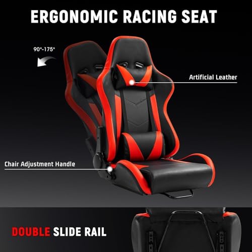 Dardoo G923 Racing Simulator Cockpit with Red Seat L731625