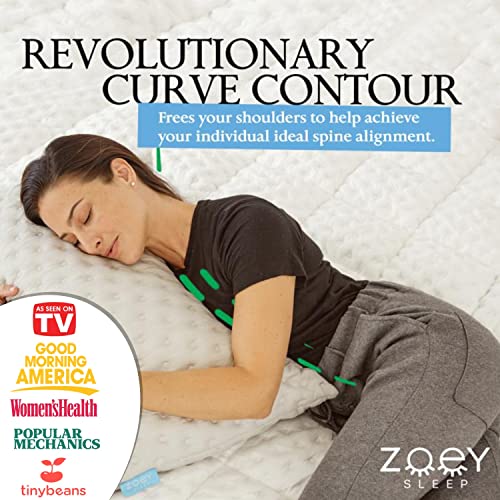 Zoey Sleep Side Sleep Pillow King Size Adjustable Memory Foam Q553